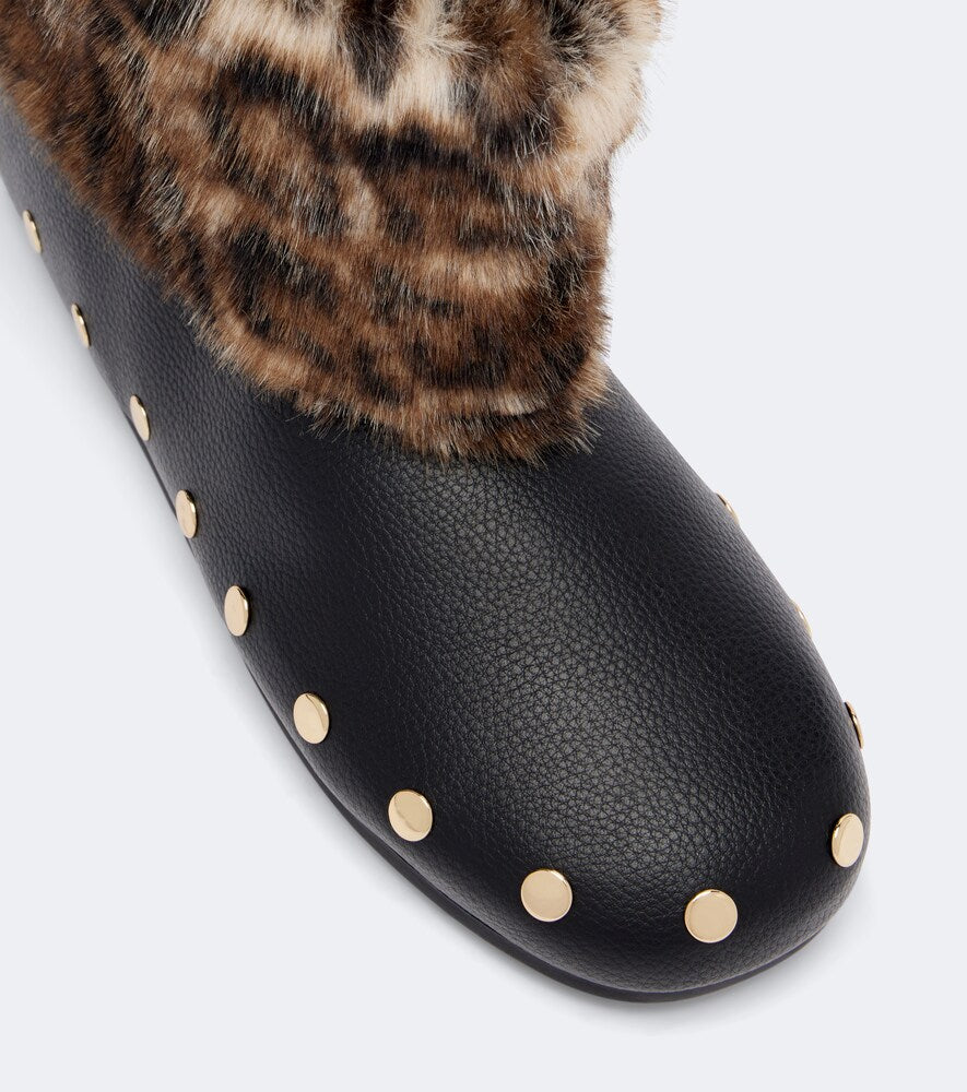 Ganni Jenny studded ankle boots in Black - Flat Boots