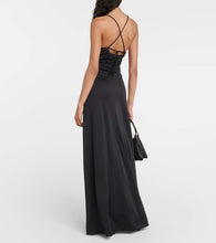 Ganni crêpe jersey maxi dress