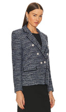 Generation Love Eliza Tweed Blazer in Navy