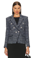 Generation Love Eliza Tweed Blazer in Navy - Generation Love - Eliza - Blazer en tweed bleu marine - Generation Love Eliza 海军蓝花呢西装外套 - Generation Love Eliza Tweed-Blazer in Marineblau - Generation Love 엘리자 트위드 블레이저 네이비 색상 - Blazer in tweed Eliza Generation Love in blu scuro