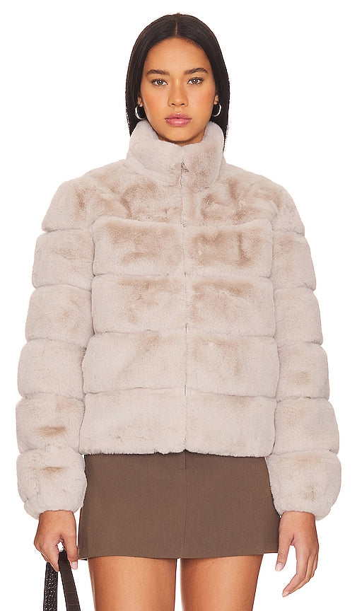 Generation Love Jodi Faux Fur Jacket in Neutral