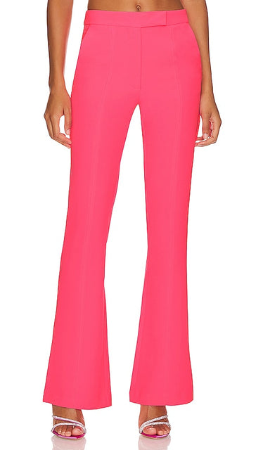 Generation Love Lucca Crepe Pant in Pink - Pantalon en crêpe Generation Love Lucca en rose - Generation Love Lucca 粉色绉纱长裤 - Generation Love Lucca Krepphose in Rosa - Generation Love 루카 크레이프 팬츠 - Pantaloni in crêpe Generation Love Lucca in rosa