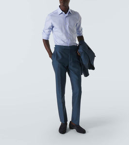 George Cleverley Cannes suede penny loafers