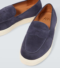 George Cleverley Joey II suede penny loafers