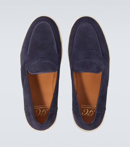 George Cleverley Joey II suede penny loafers