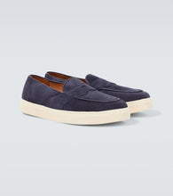 George Cleverley Joey II suede penny loafers