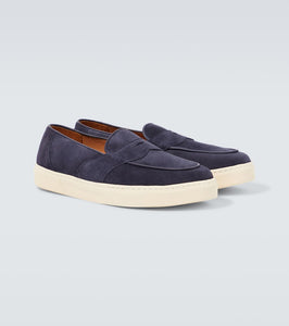 George Cleverley Joey II suede penny loafers