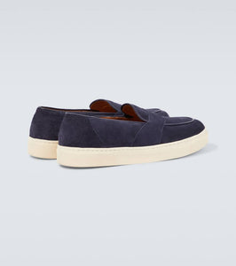 George Cleverley Joey II suede penny loafers