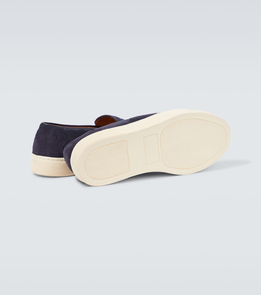 George Cleverley Joey II suede penny loafers