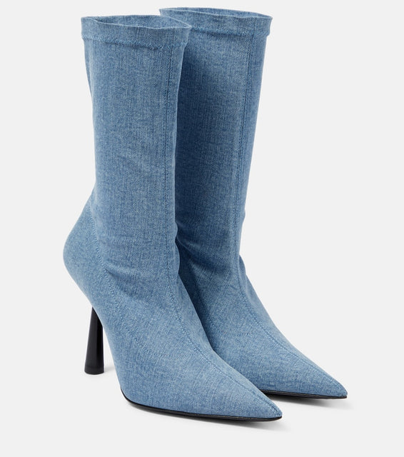 Gia Borghini Barthelise denim ankle boots