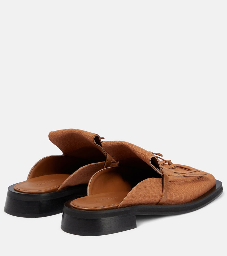 Gia Borghini GIA/RHW Rosie 40 linen slippers