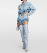 Gia Borghini Gia 33 denim over-the-knee boots