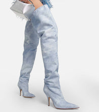 Gia Borghini Gia 33 denim over-the-knee boots