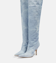 Gia Borghini Gia 33 denim over-the-knee boots