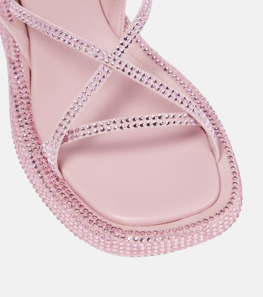 Gia Borghini Gia/Rhw Rosie embellished leather 16 S sandals
