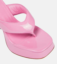 Gia Borghini Patent leather platform sandals
