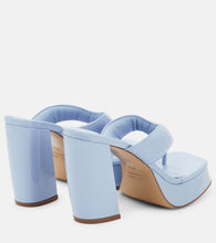 Gia Borghini Patent leather platform sandals