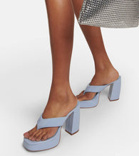 Gia Borghini Patent leather platform sandals