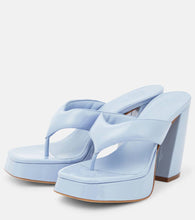 Gia Borghini Patent leather platform sandals