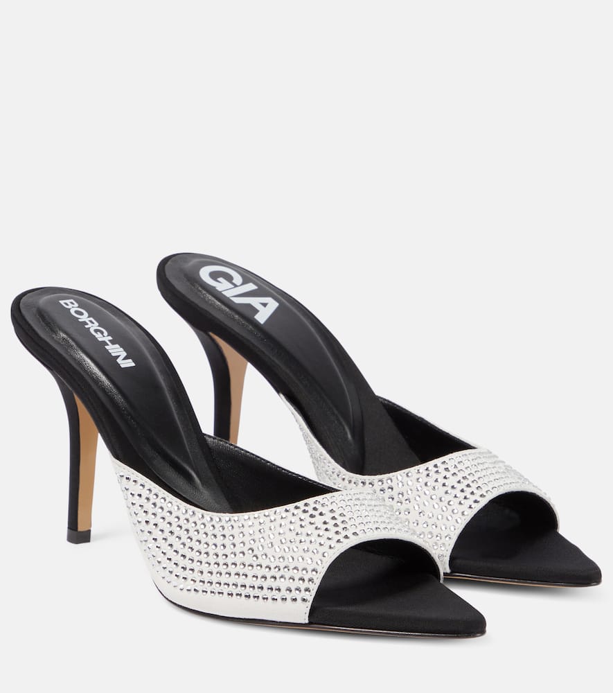 Gia Borghini Perni 04 Uni embellished leather mules