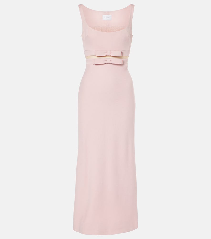 Giambattista Valli Bow-detail  midi dress. Giambattista Valli 蝴蝶结细节中长连衣裙