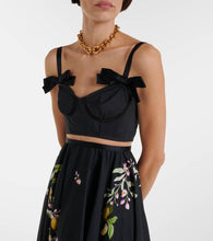 Giambattista Valli Bow-detail printed poplin gown
