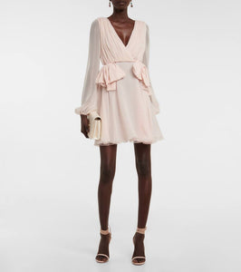 Giambattista Valli Bow-detail ruched minidress