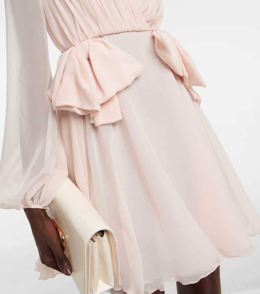 Giambattista Valli Bow-detail ruched minidress