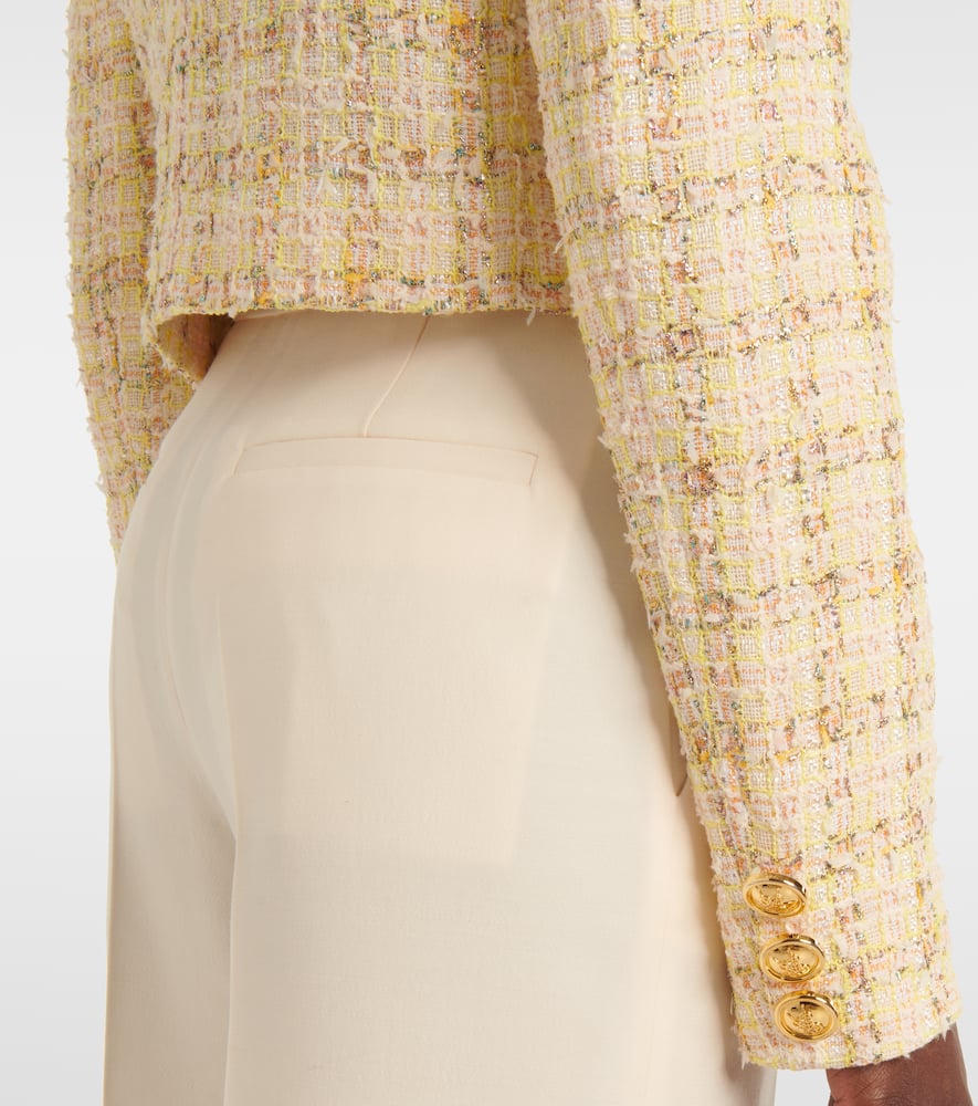 Giambattista Valli Checked cotton-blend jacket