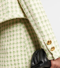 Giambattista Valli Checked tweed cropped jacket