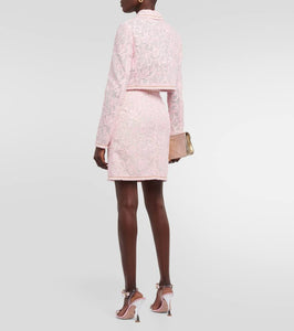 Giambattista Valli Cropped lace jacket