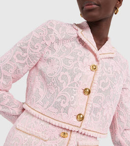 Giambattista Valli Cropped lace jacket