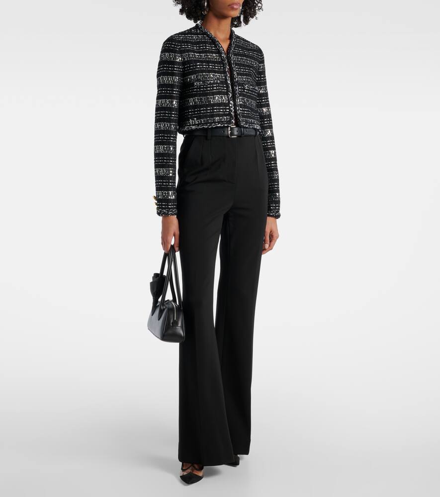 Giambattista Valli Cropped lam√É¬© jacket
