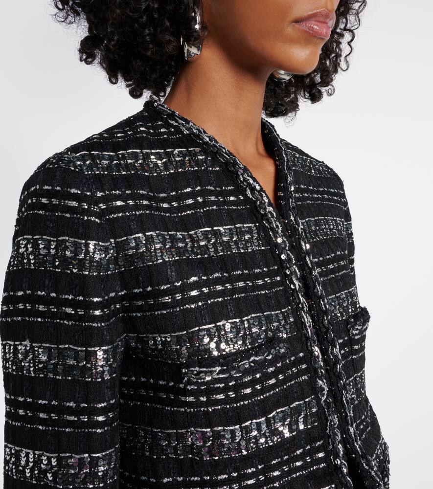 Giambattista Valli Cropped lam√É¬© jacket