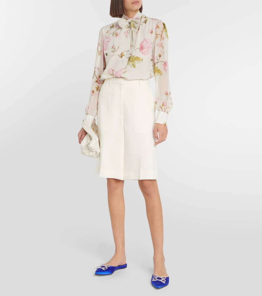 Giambattista Valli Embellished satin mules