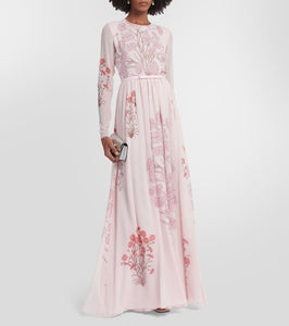 Giambattista Valli Floral silk georgette gown