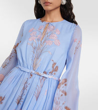 Giambattista Valli Floral silk gerogette minidress