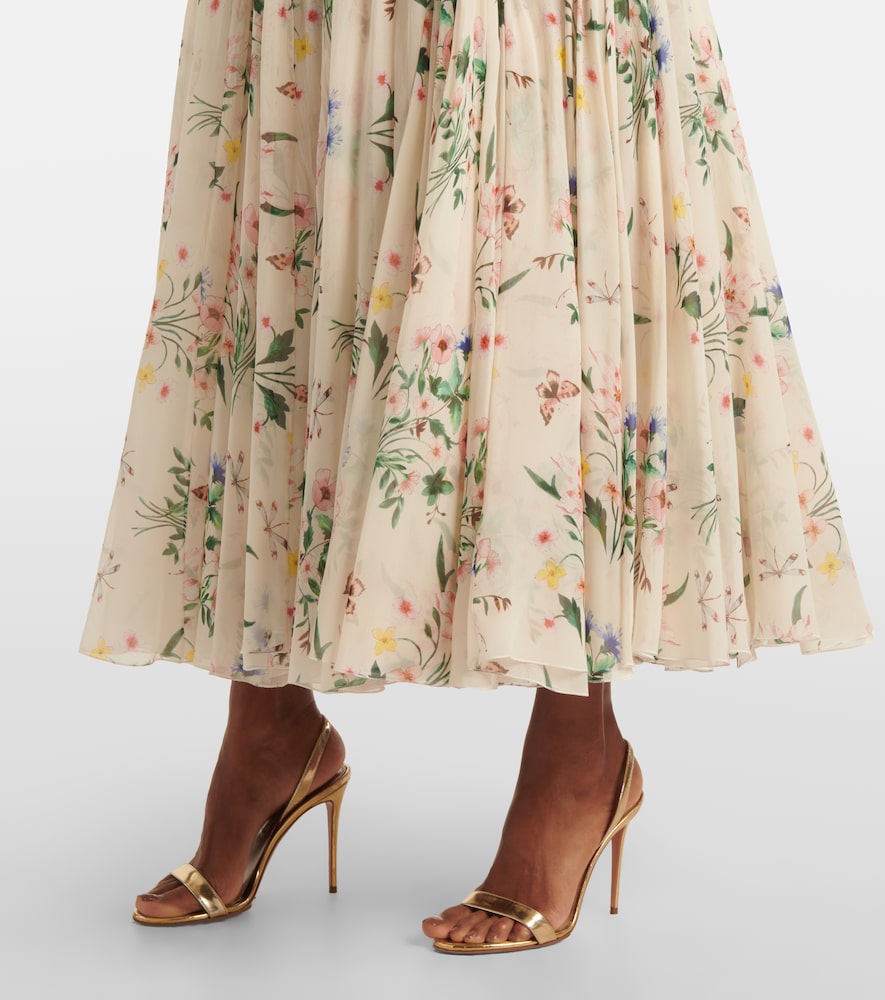 Giambattista Valli Floral silk midi dress