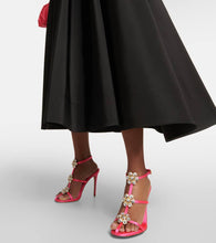Giambattista Valli Jaipur embellished satin sandals