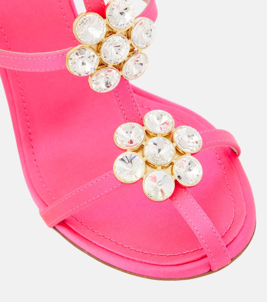 Giambattista Valli Jaipur embellished satin sandals
