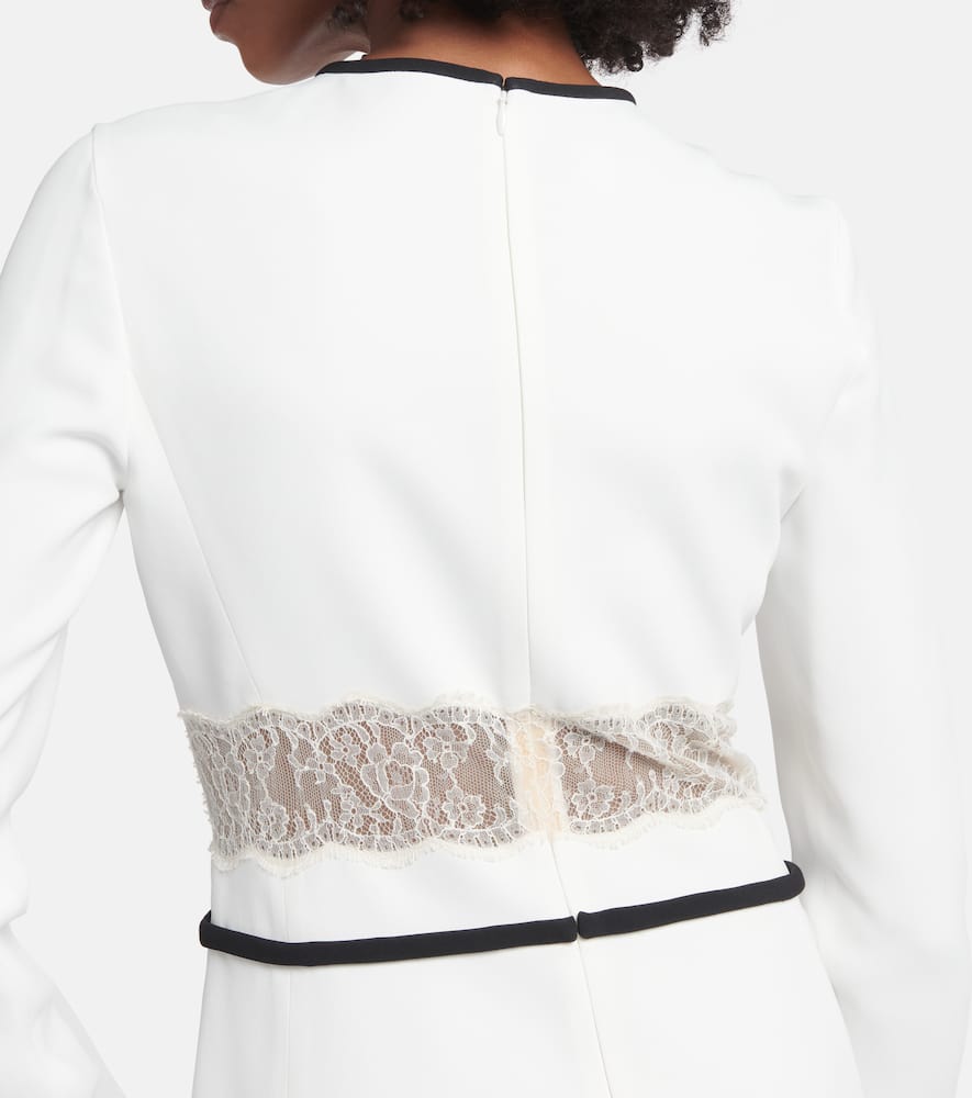 Giambattista Valli Lace-trimmed minidress