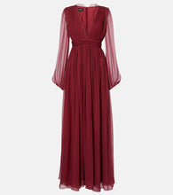 Giambattista Valli Lace-trimmed silk georgette gown. Giambattista Valli 蕾丝边饰真丝乔其纱礼服