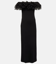 Giambattista Valli Off-shoulder ruffle-trimmed maxi dress. Giambattista Valli 露肩荷叶边长裙