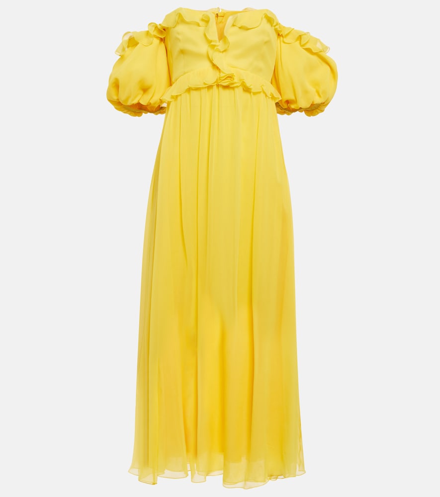 Giambattista Valli Off-the-shoulder silk gown. Giambattista Valli 露肩真丝礼服