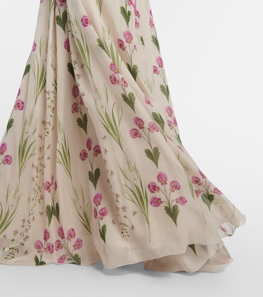 Giambattista Valli Pens√É¬©es Sauvages silk gown