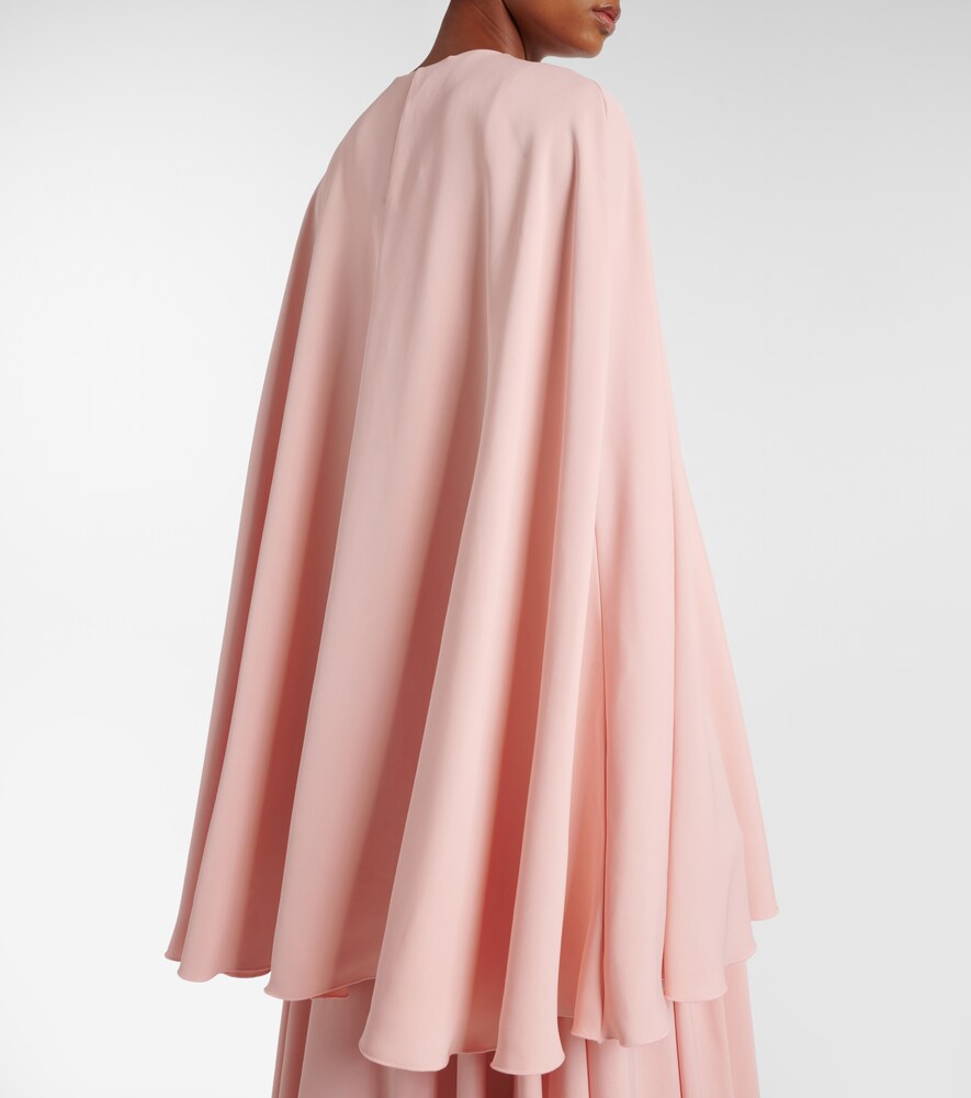 Giambattista Valli Pleated caped gown