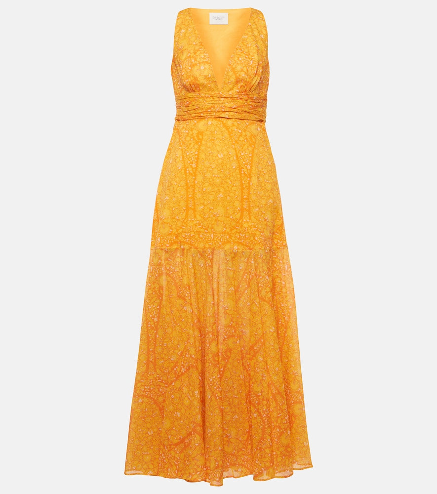 Giambattista Valli Printed cotton maxi dress. Giambattista Valli 印花棉质超长连衣裙