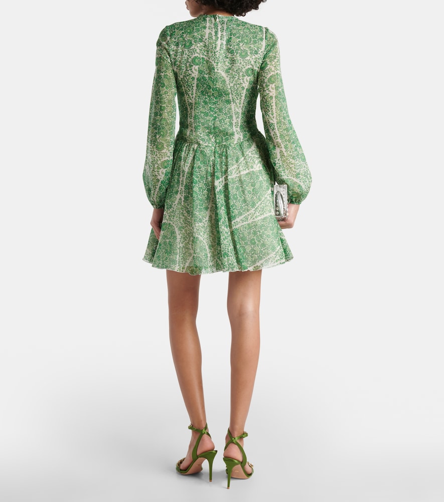 Giambattista Valli Printed silk georgette minidress