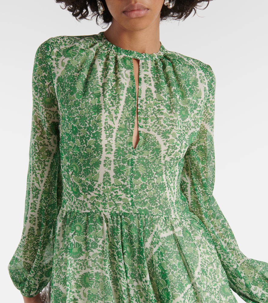 Giambattista Valli Printed silk georgette minidress