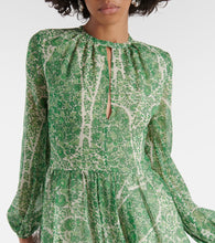 Giambattista Valli Printed silk georgette minidress